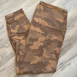 Lululemon Aligns, dessert camo, size 16